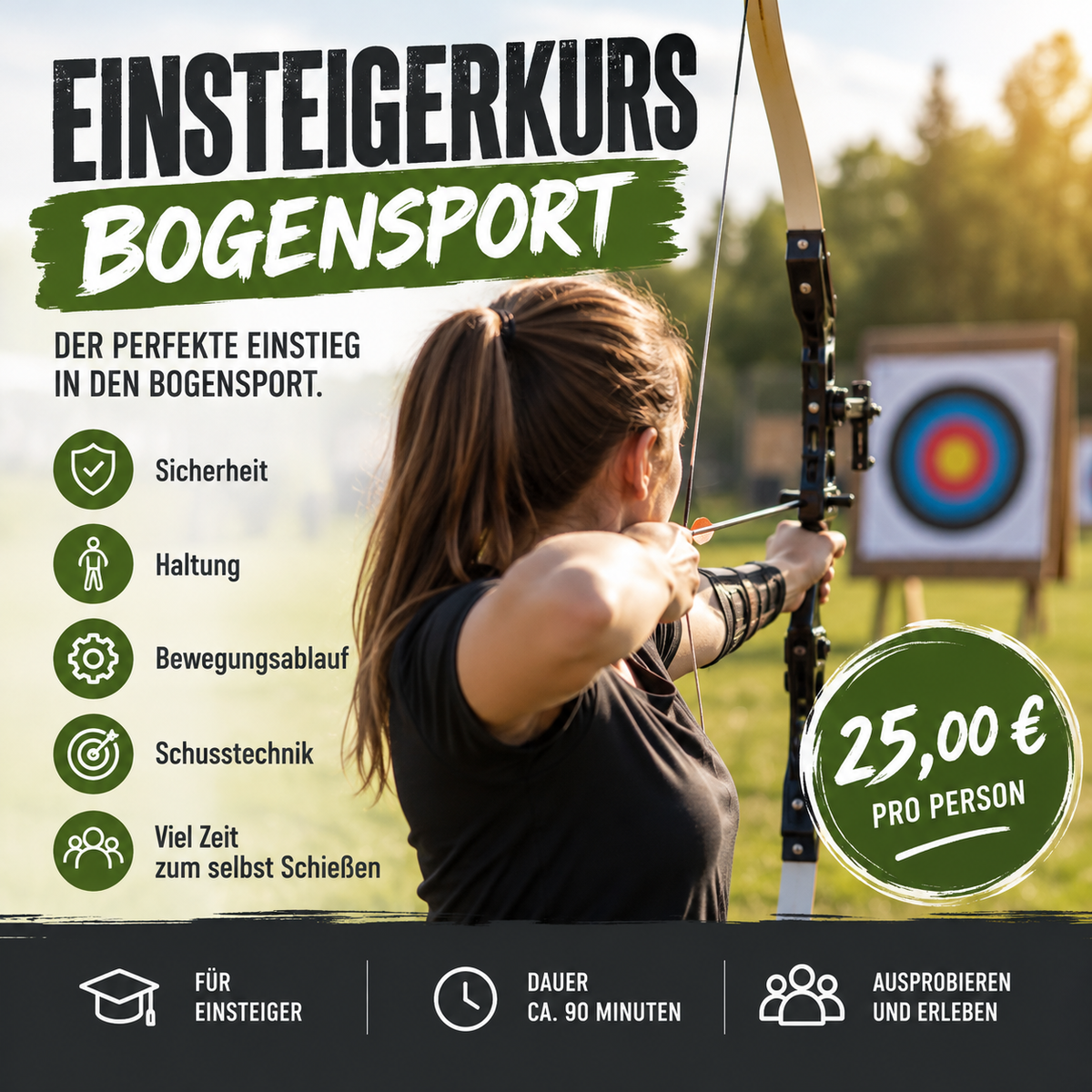 Einsteigerkurs Bogensport – Entdecke deinen Sport