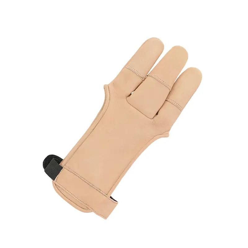 SHOOTING GLOVE NATURE FULL PALM WITH LEATHER FINGERTIPS